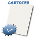 CARTOTEX de 1 mm Hoja blanca lisa 2 caras ( disponible en 4 tamaños )