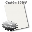 105-V CARTON PARA PROYECTOS Hoja Blanca Lisa 2 CARAS ( disponible en 4 tamaños )