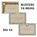 DIPLOMAS EMBLISTADOS 10 HOJAS Din A4 ( disponible en 10 modelos )