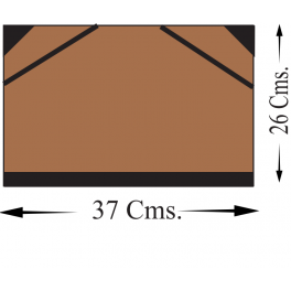 CARPETA de CARTON KRAFT LINER 1.5 mm con gomas de cierre ( disponible en 3 tamaños )